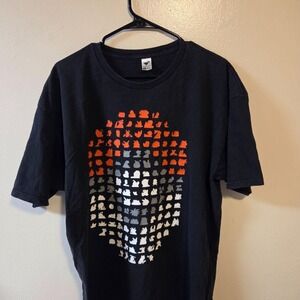 Tee Fury Pokemon Poke Ball Silhouette Graphic T-Shirt Mens XL Black Cotton